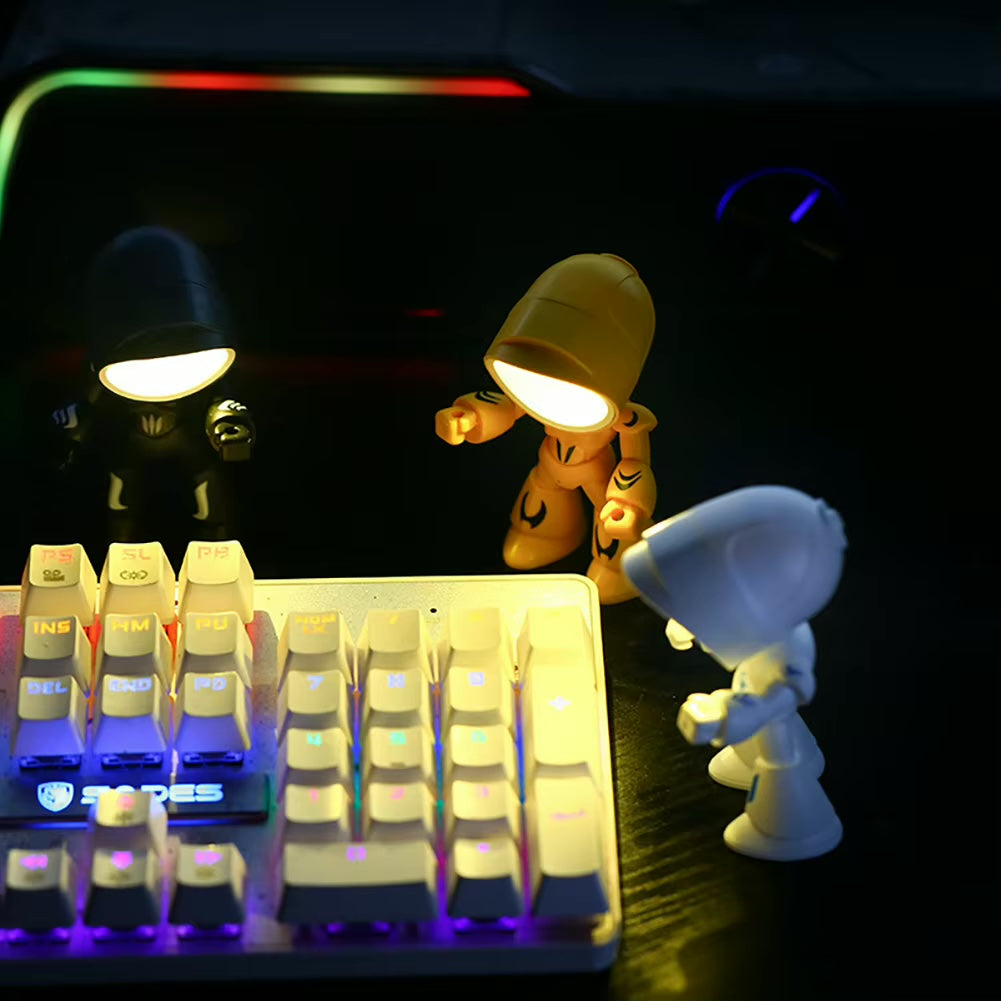 Mini Night Light LED Cartoon Hero Police Desk Lamp