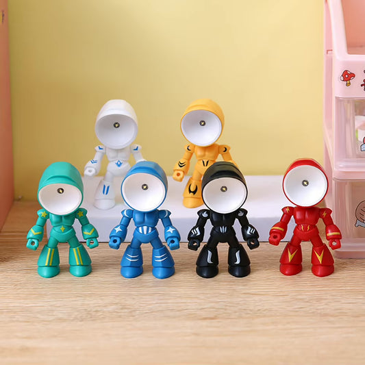 Mini Night Light LED Cartoon Hero Police Desk Lamp